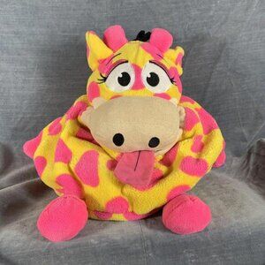 Tummy Stuffers Wild Ones Yellow Pink Giraffe Plush Stuffed Animal Toy Jay @ Play